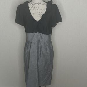 Jacqui E Linen Blend Dress Size 12